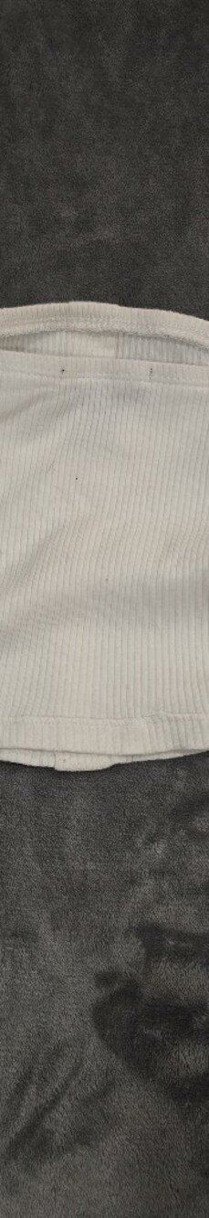 White Ribbed Tube Top - Picture 2 of 5